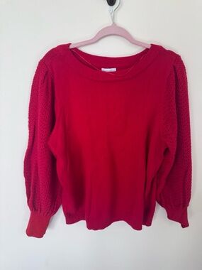 Charter Club Red Scoop Neck Sweater